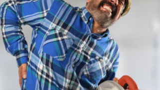 Computer worker in pain